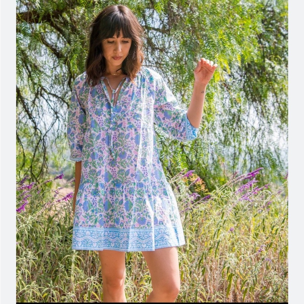 EUC M SZ Blockprint dress